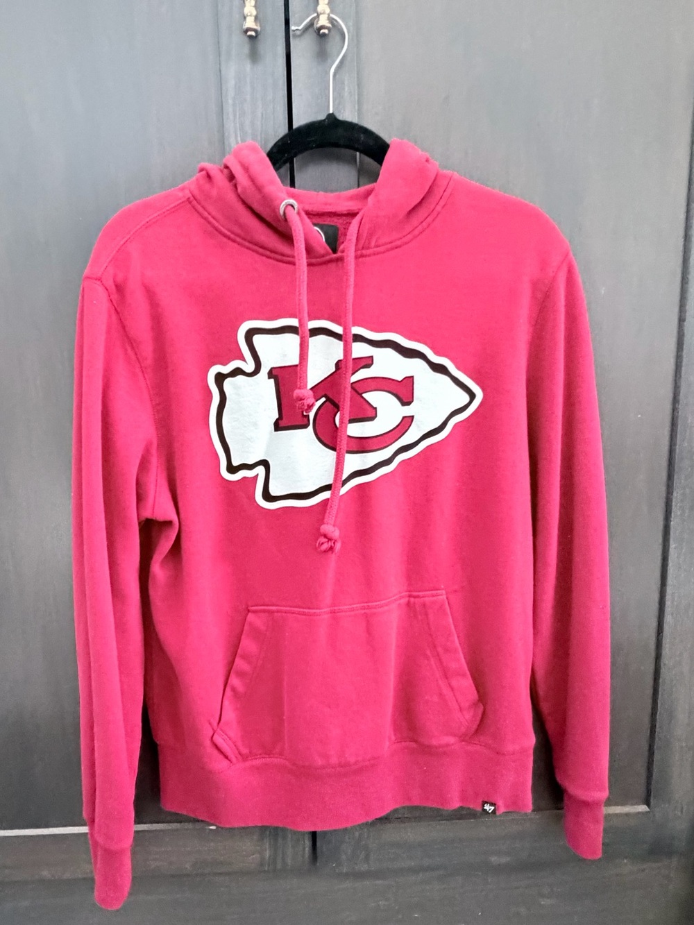 ‘47 Mens Small Red Kansas City Chiefs Hooded Sweatshirt